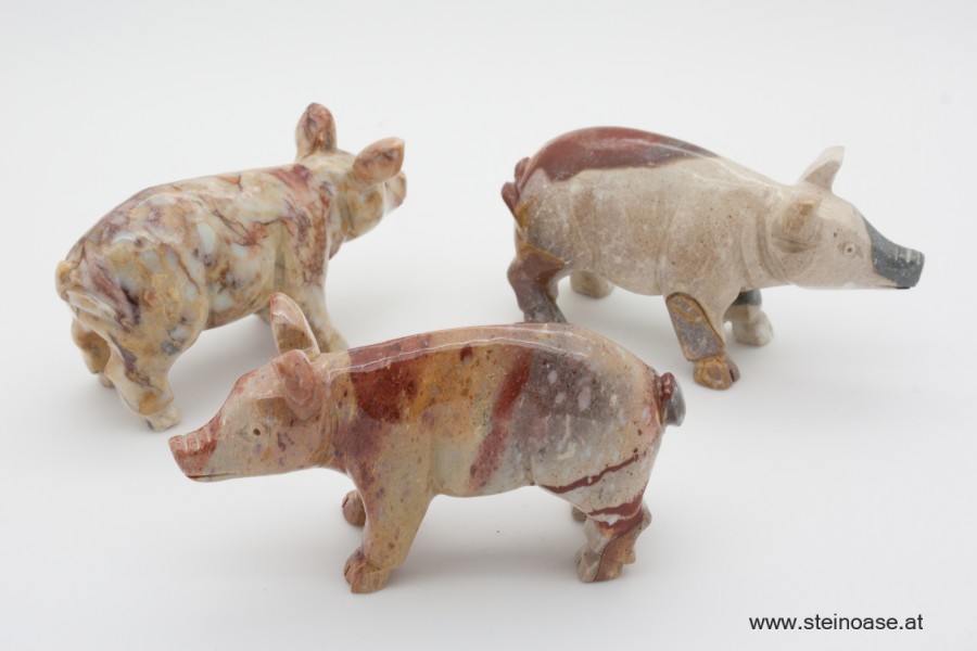 Schwein Speckstein Gr.M
